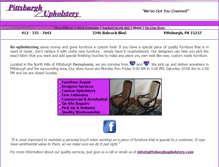 Tablet Screenshot of pittsburghupholstery.com